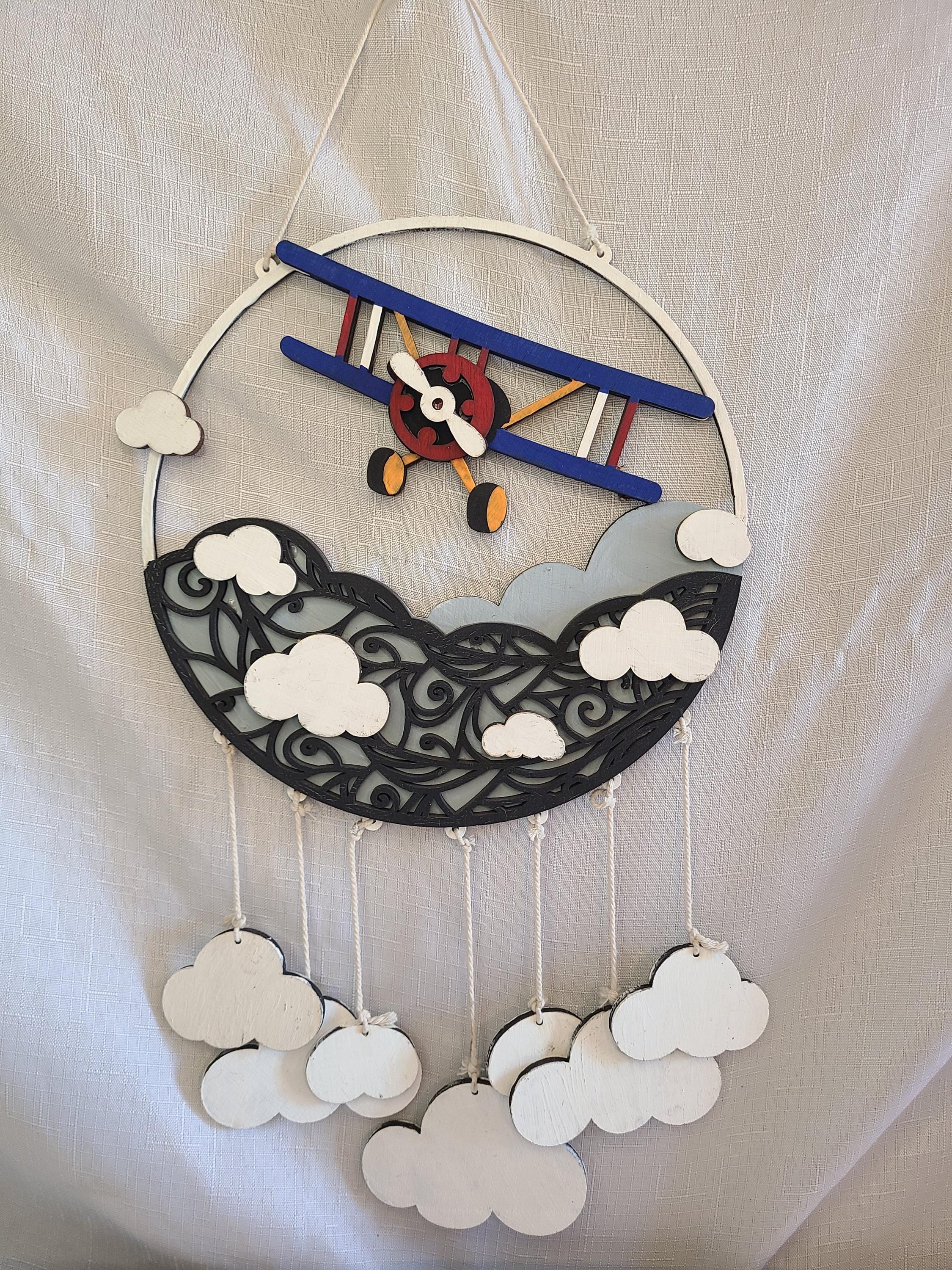 Wooden Dream Catcher Owl, Fox, or Biplane