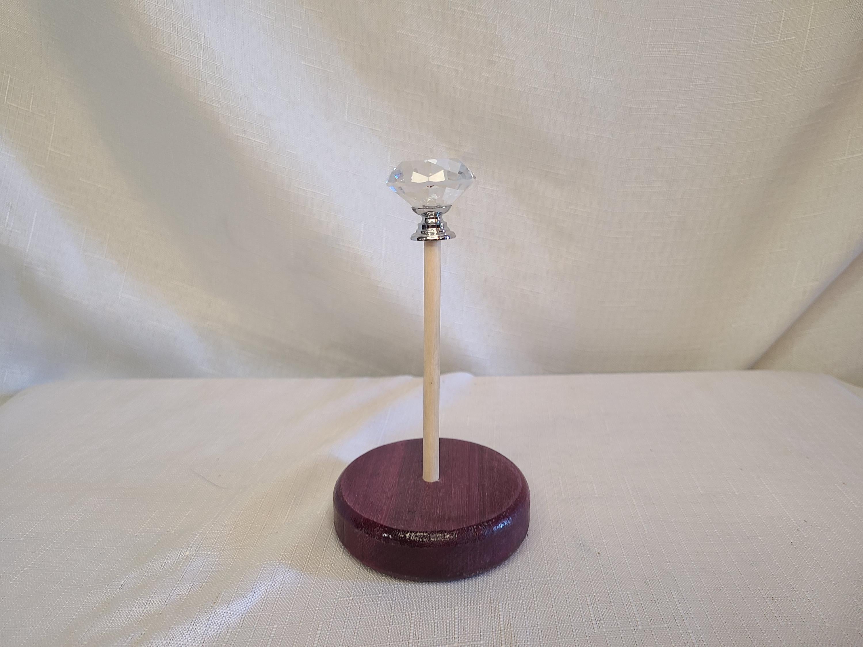 Purple Heart Thread Holder Stand