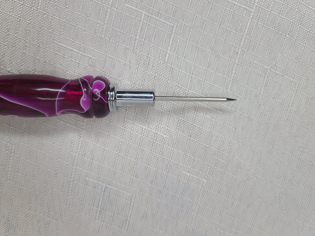 Wooden Double Ended two size Seam Ripper, Needle Threader, Stiletto Hand Turned