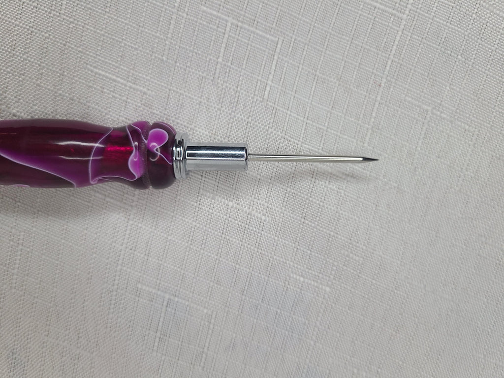 Necklace: Small or Large Seam Ripper, Needle Threader, or Stiletto, Hand Turned