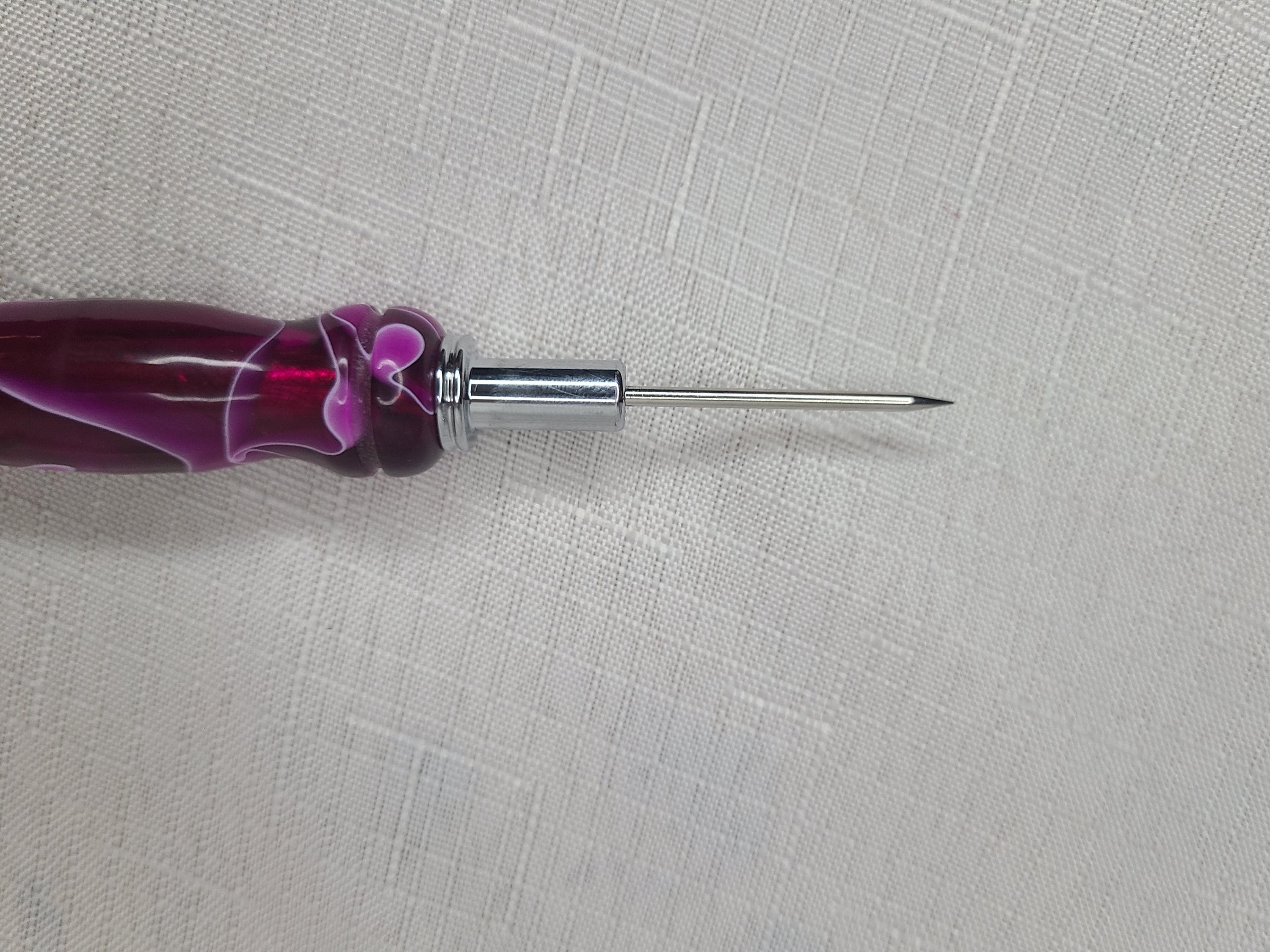 Necklace: Small or Large Seam Ripper, Needle Threader, or Stiletto, Hand Turned
