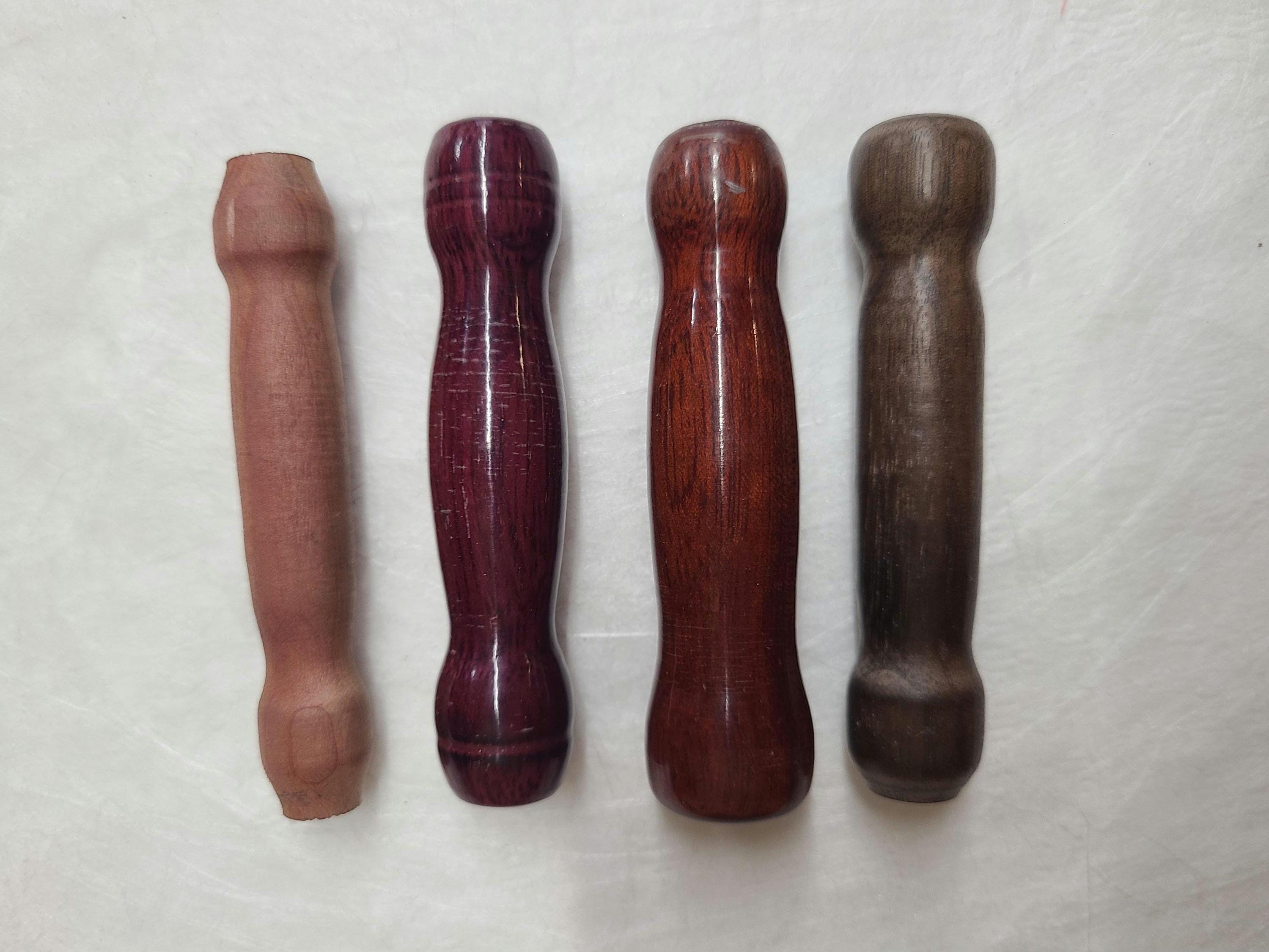 Wooden Double Ended two size Seam Ripper, Needle Threader, Stiletto Hand Turned