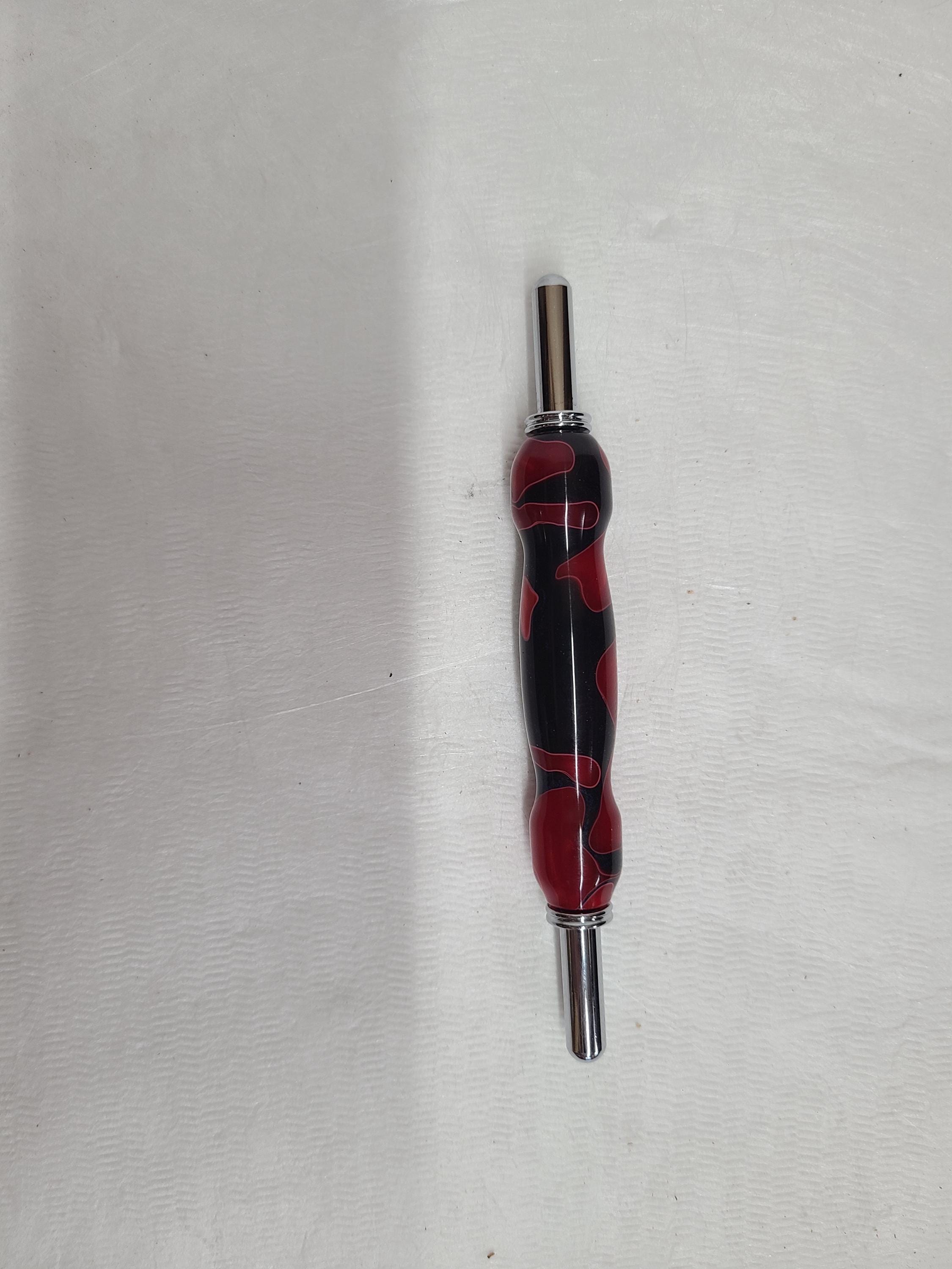 Acrylic Colorful Double Ended two size Seam Ripper, Needle Threader, Stiletto Hand Turned