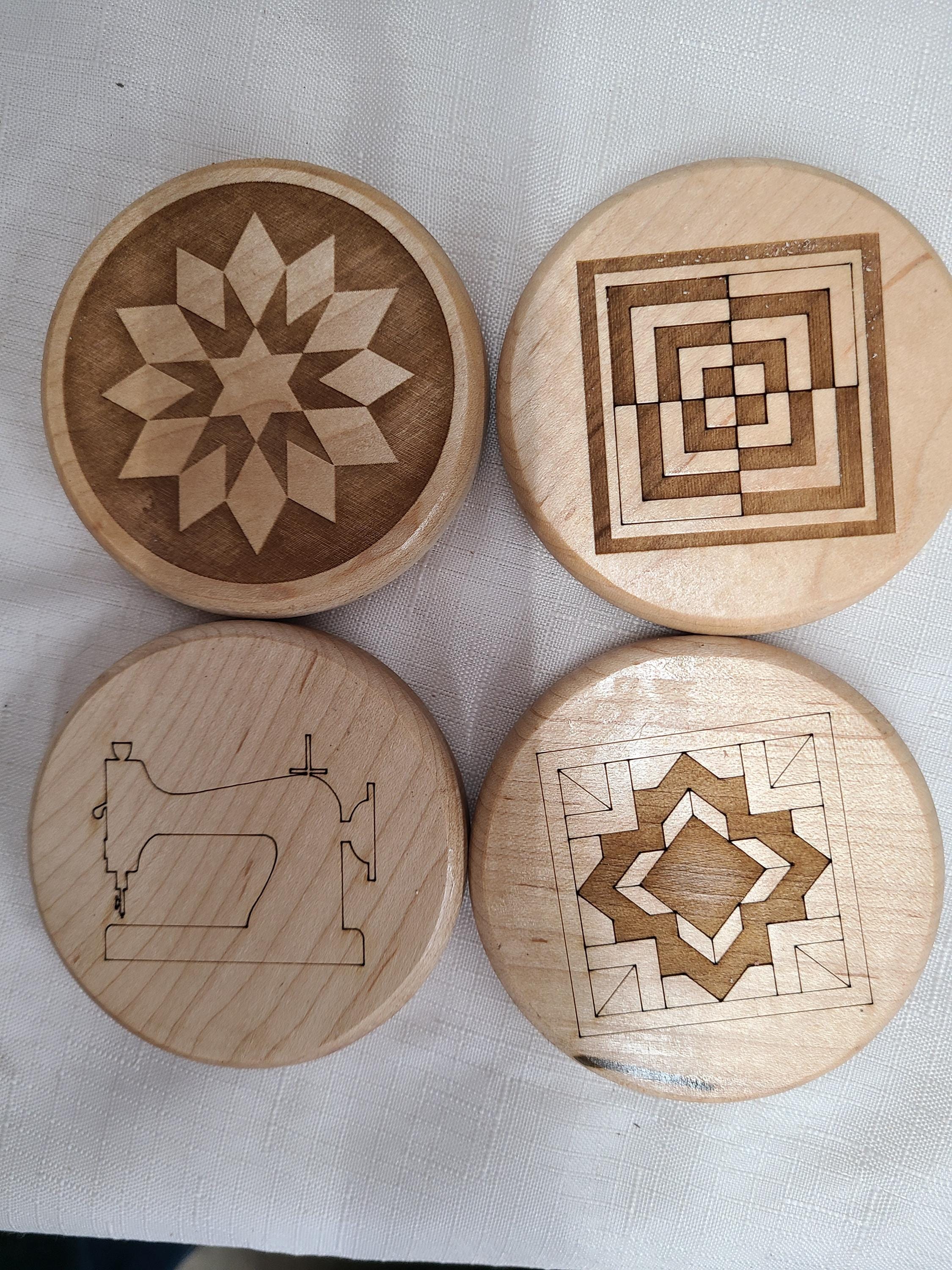 Personalized Coasters Quilting Theme