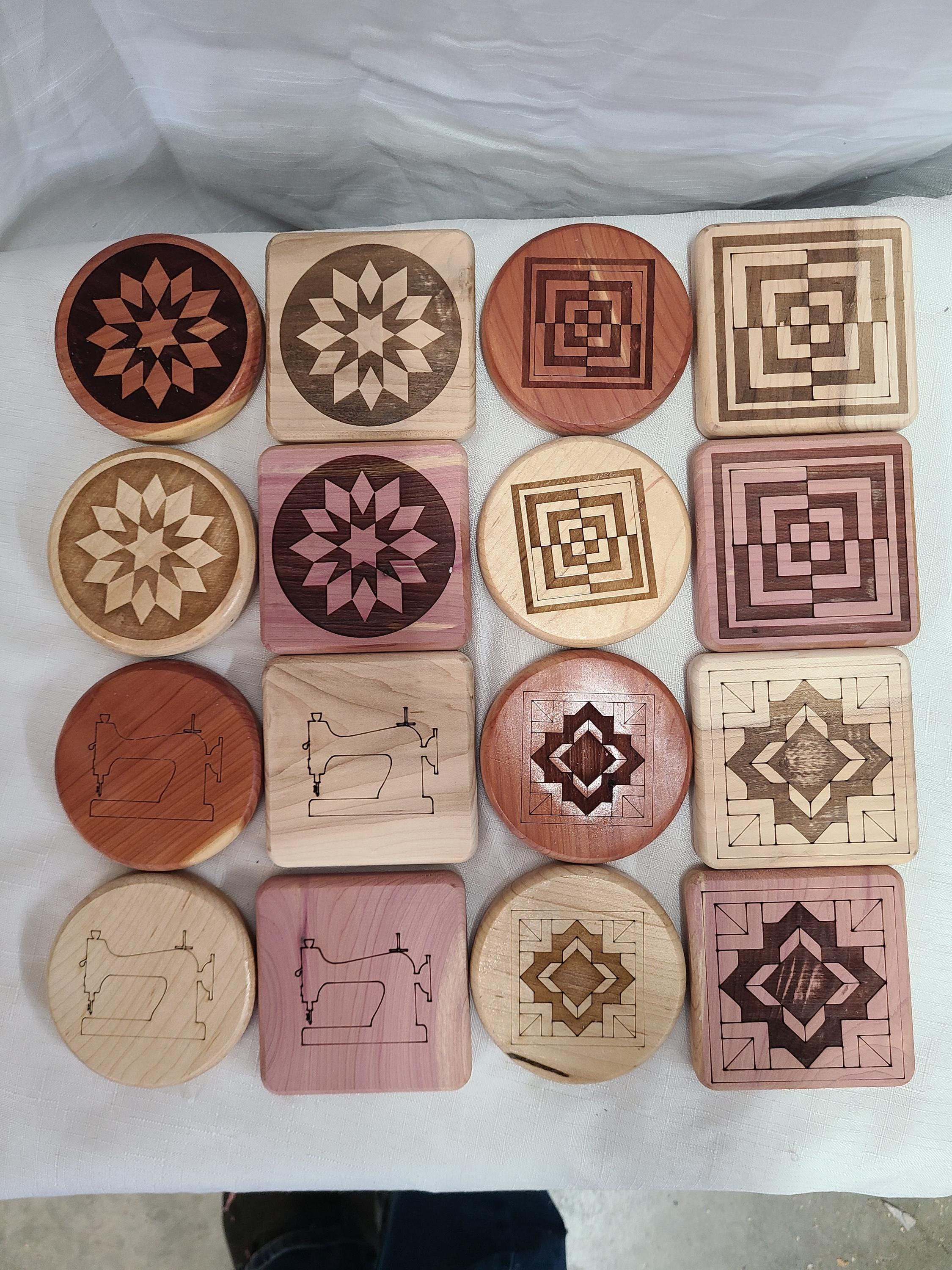 Personalized Coasters Quilting Theme