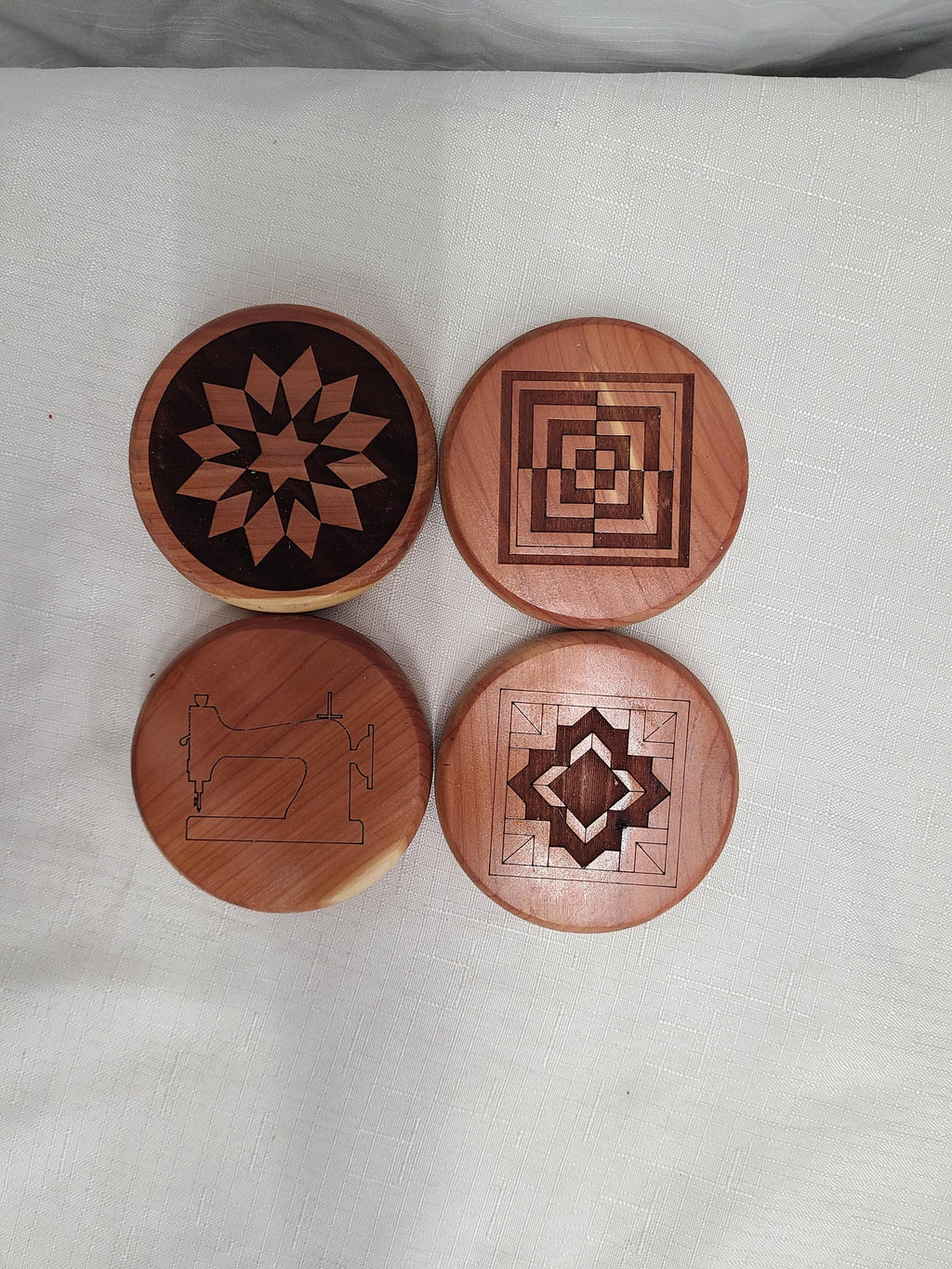 Personalized Coasters Quilting Theme