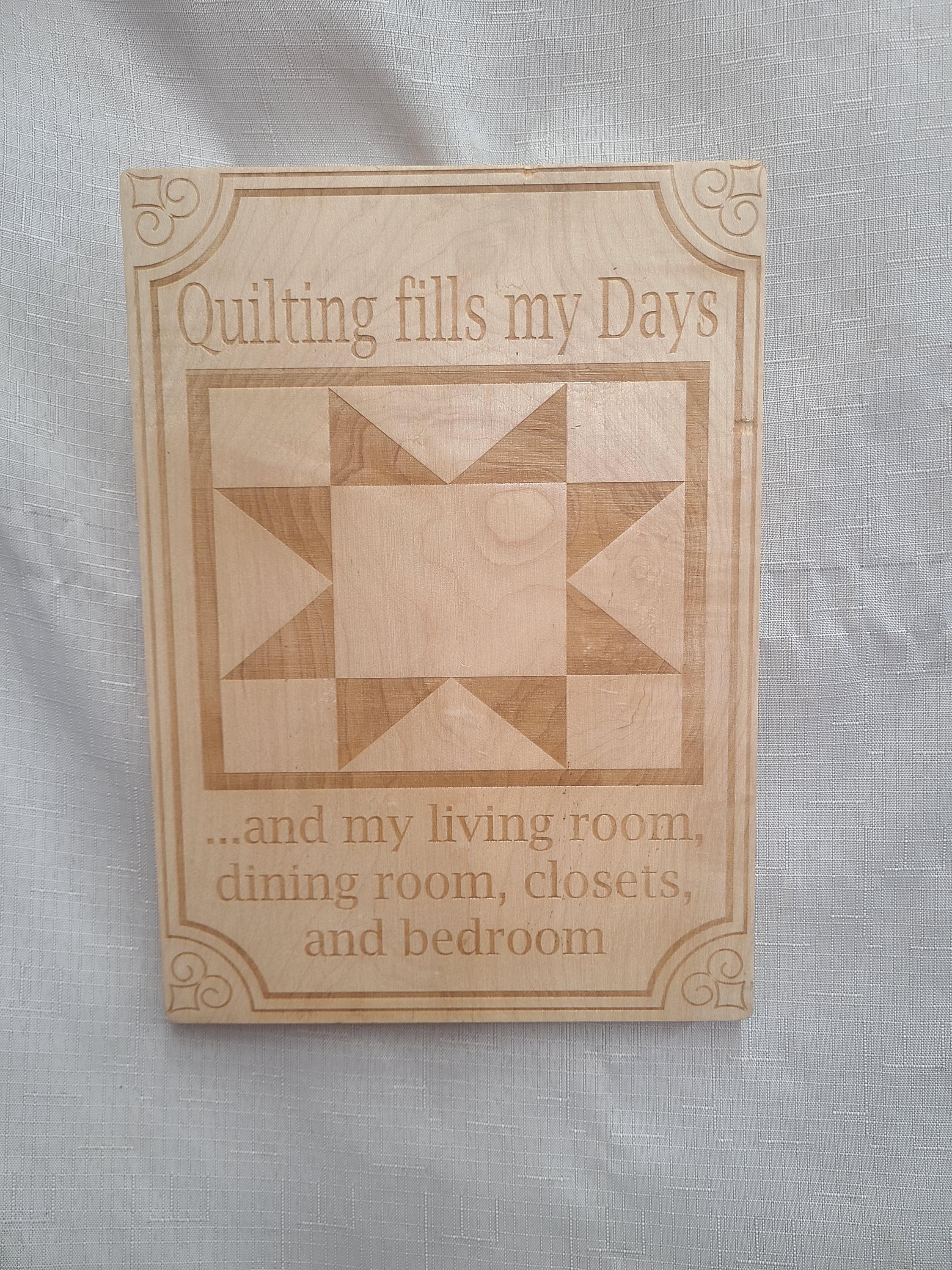 Quilting Themed Signs Wall Art