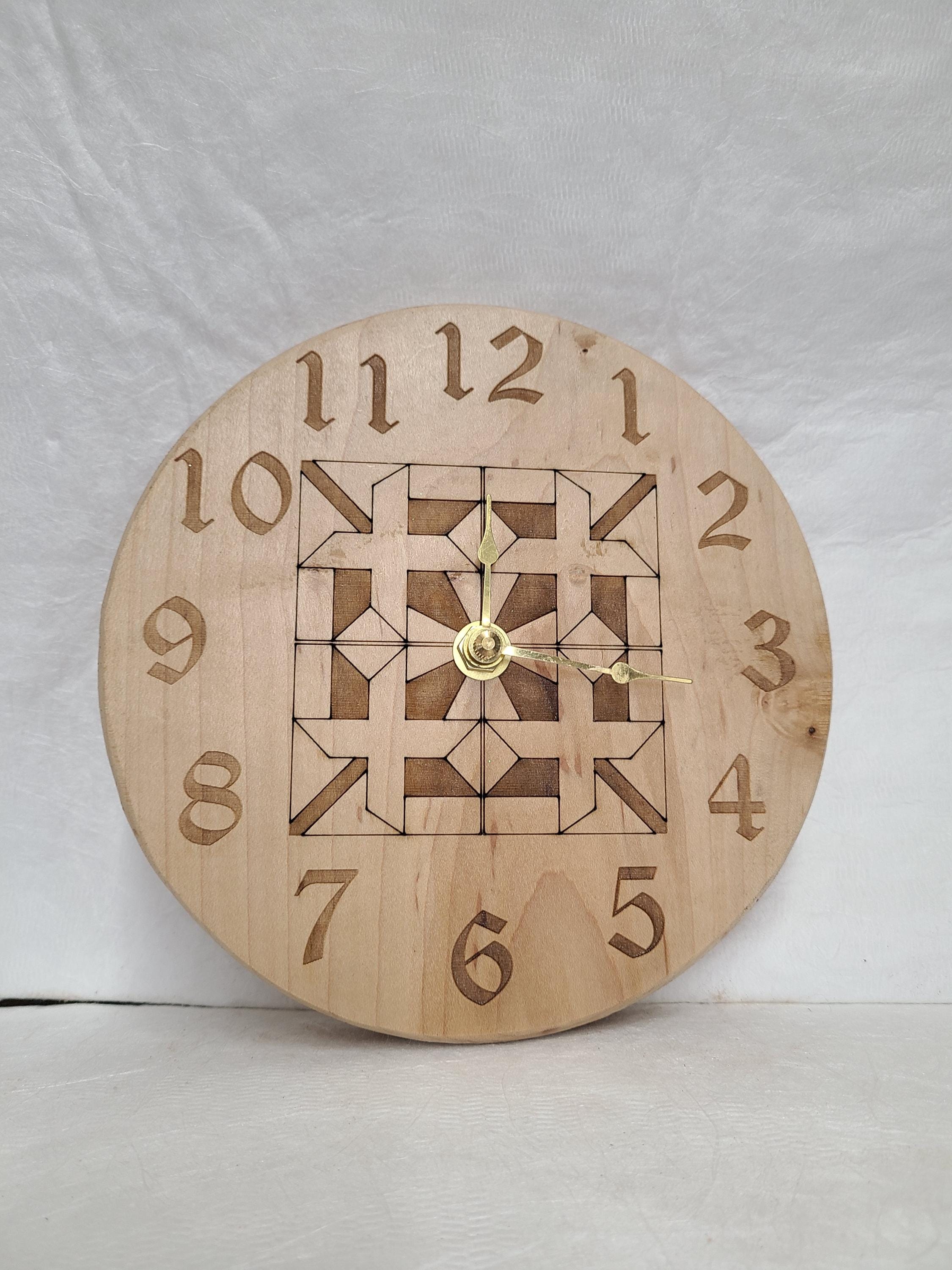 Personalized Analog Clock Quilting Theme