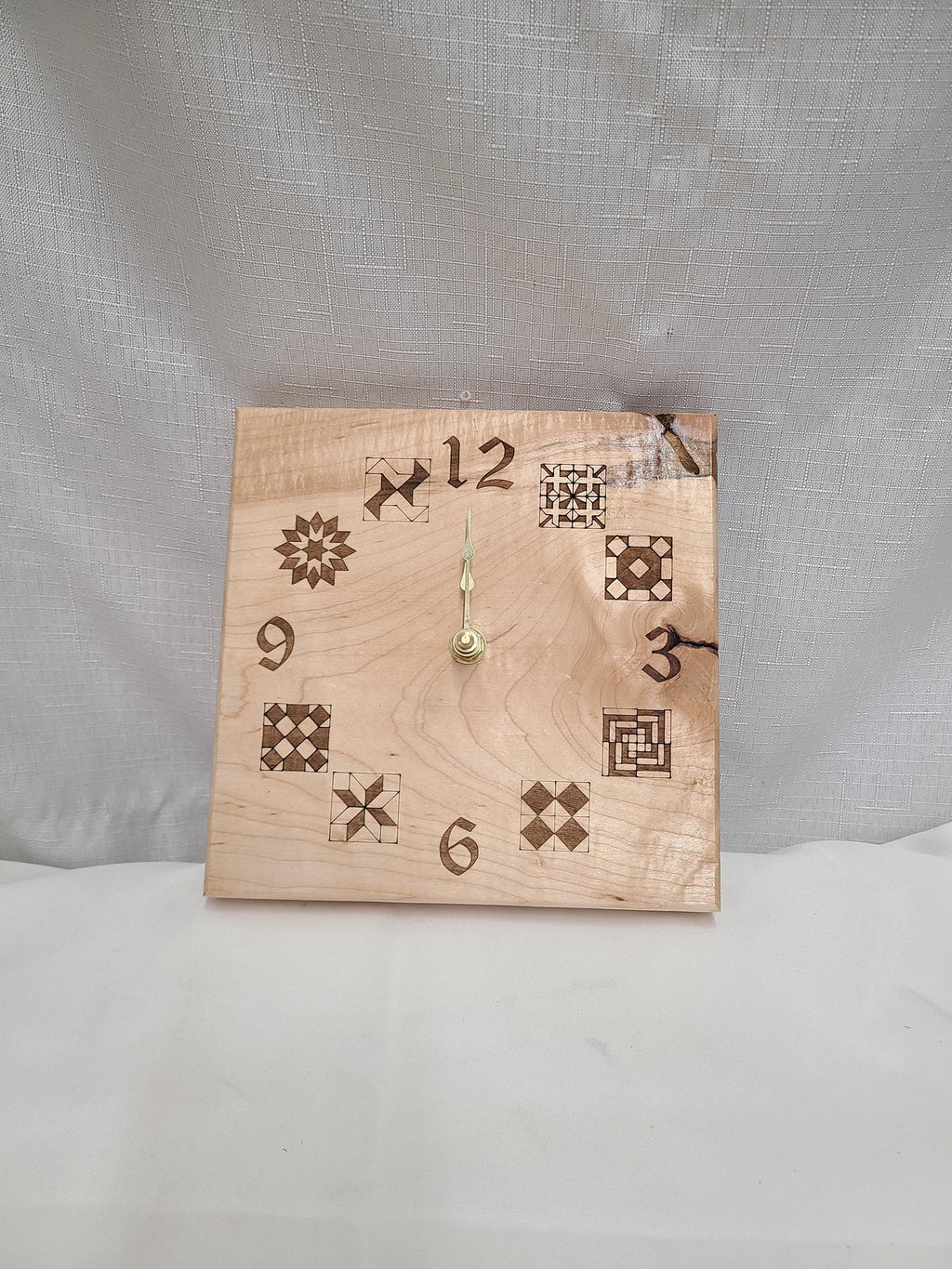 Personalized Analog Clock Quilting Theme
