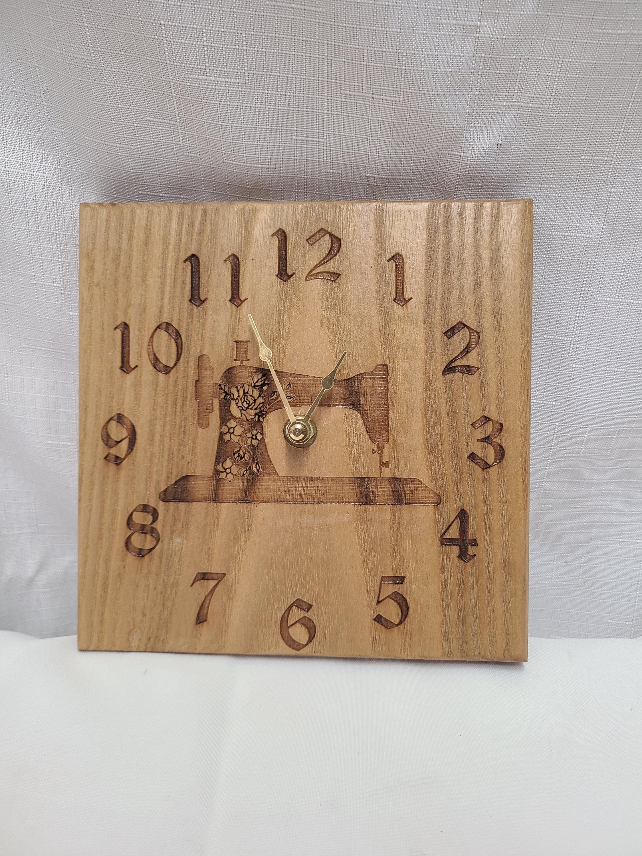 Personalized Analog Clock Quilting Theme